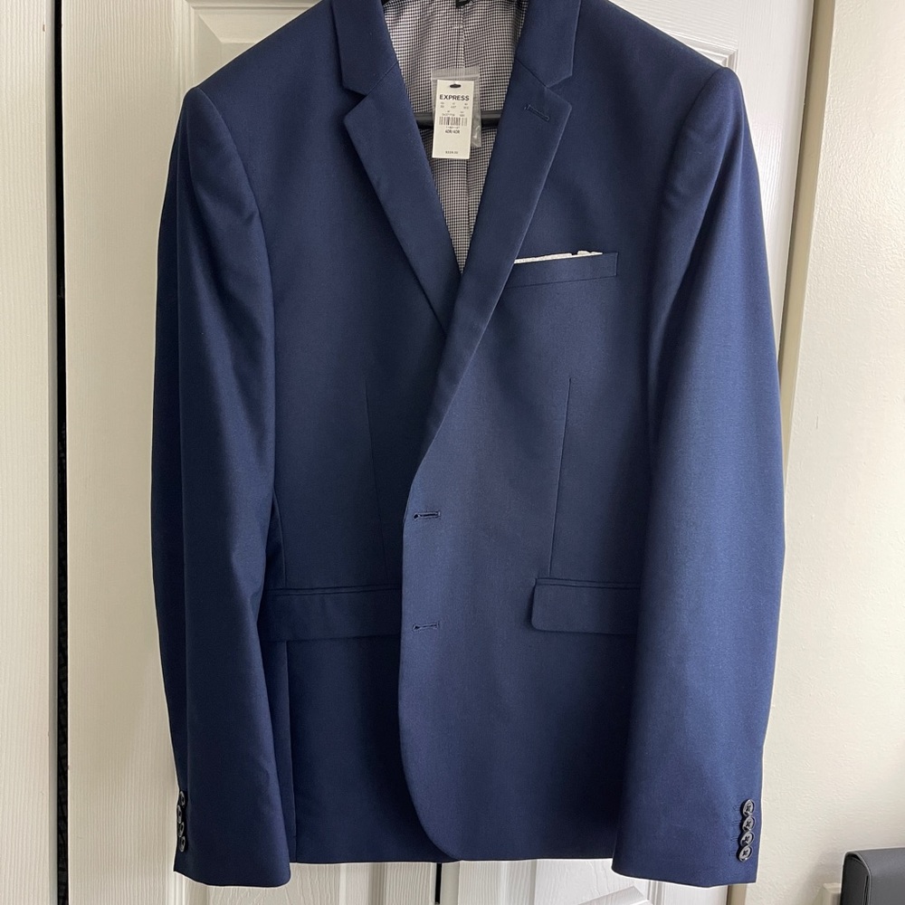 Men’s blue express blazer brand new with tag